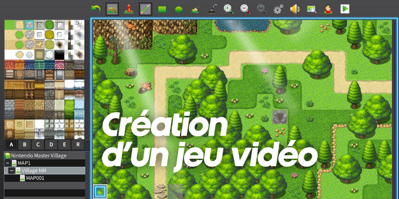 Couverture de Création d'un jeu vidéo en 2D