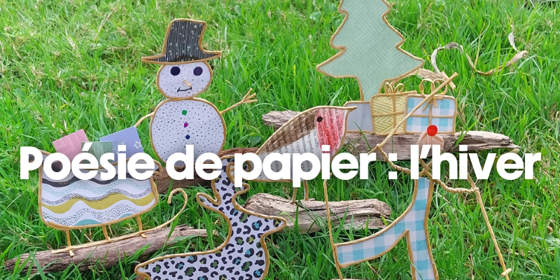 Couverture de Poésie de papier : l'hiver